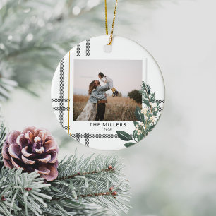 Rustic Play Greenery Helgdag Photo Julgransprydnad Keramik