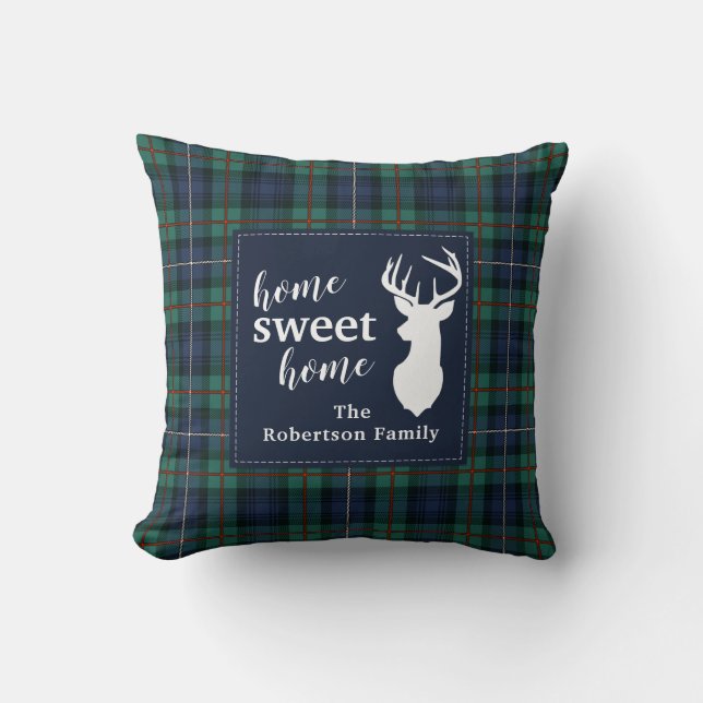 Rustic Play Helgdagars Robertson Family Tartan Kudde (Framsida)