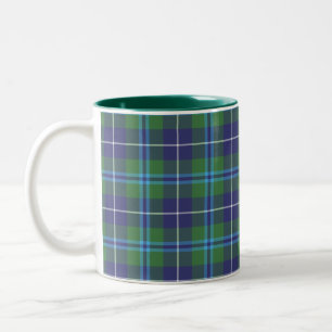 Rustic Play Klan Douglas Blue Grönt Tartan Två-Tonad Mugg