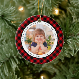 Rustic Play Land Photo Grandparent Ornament