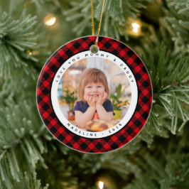 Rustic Play Land Photo Mamma pappa Ornament