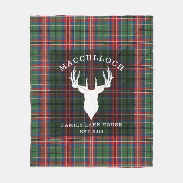 Rustic Play MacCulloch Family Tartan Fleecefilt (Framsidan)