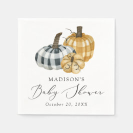 Rustic Play Pumpkin Baby Shower Pappersservett