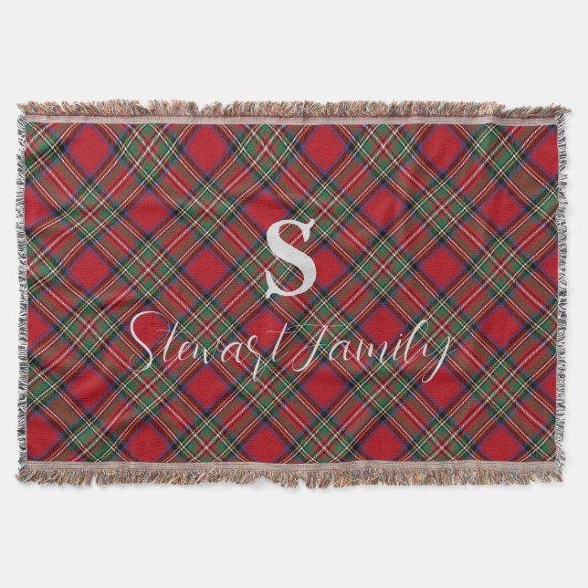 Rustic Play Red Grönt Classic Tartan Filt (Framsidan)