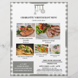 Rustic Play Restaurant Menu Reklamblad