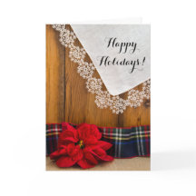 Rustic Poinsettia Business Land jul