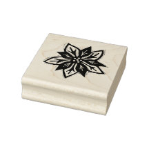 Rustic Poinsettia jul Folk Art Flower