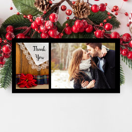 Rustic Poinsettia Play Winter Wedding Tack Kort