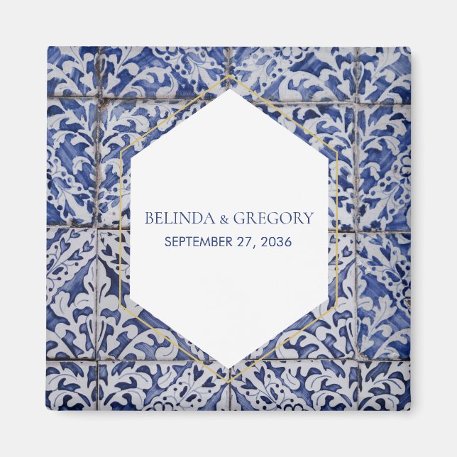 Rustic portugisisk briljantsförmån magnet (Framsidan)