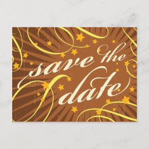 Rustic Poster: Tropical Sol Spara datum Meddelande Vykort