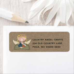 Rustic Primitive Land Angel Returadress Lab Etikett