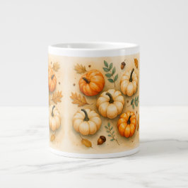 Rustic Pumpkin Arrangemang Jumbo Mugg