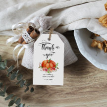 Rustic Pumpkin Fall Blommigt Baby Shower Tack
