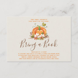 Rustic Pumpkin för en höstschare för bok-fall Tilläggskort