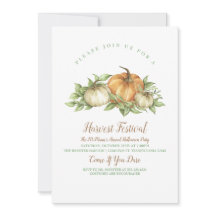 Rustic Pumpkin-inbjudan