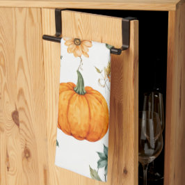 Rustic Pumpkin Mönster Kökshandduk