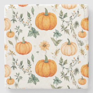 Rustic Pumpkin Mönster Stenunderlägg