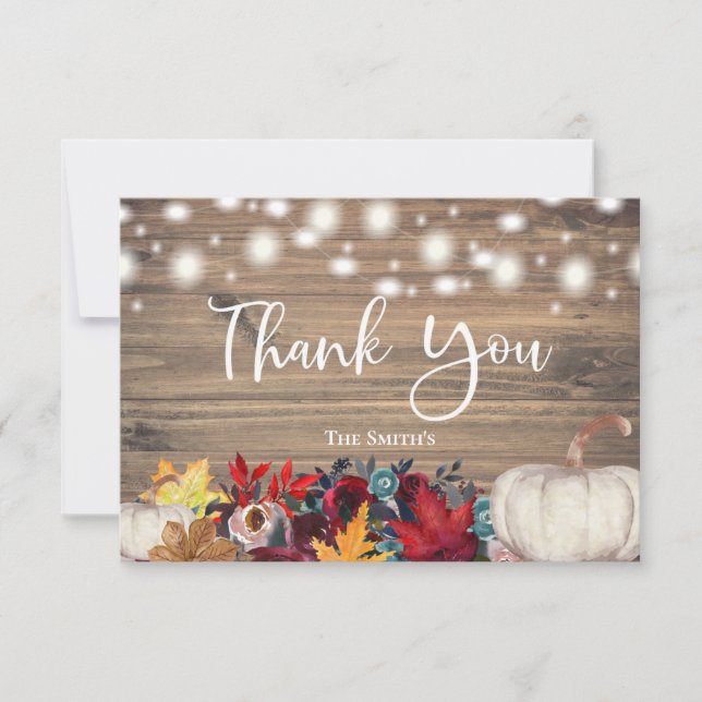 Rustic Pumpkin Orange Burgundy Fall Tack (Framsida)