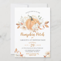 Rustic Pumpkin Patch Birthday Bash Party