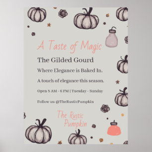 Rustic Pumpkin Poster