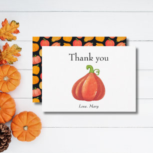 Rustic Pumpkin Thanksgiving Mysigt Tack Kort