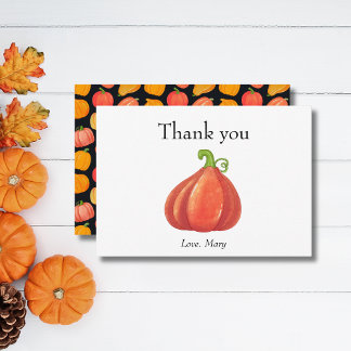 Rustic Pumpkin Thanksgiving Mysigt Tack Kort