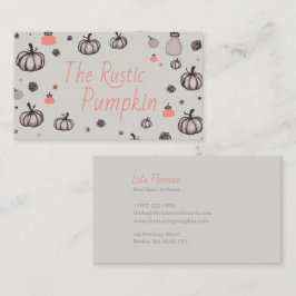 Rustic Pumpkin Visitkort