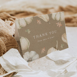 Rustic Pumpkins Fall Baby Shower Tack Kort