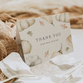 Rustic Pumpkins Fall Baby Shower Tack Kort