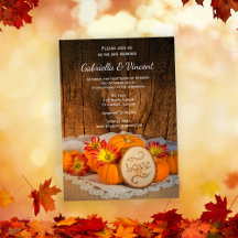 Rustic Pumpkins Fall Barn Bröllop