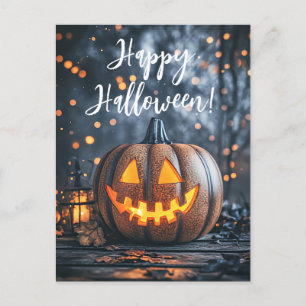 Rustic Pumpkins Halloween-hälsningskort Vykort