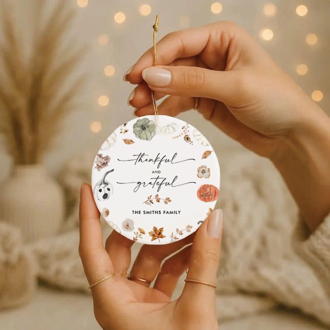 Rustic Pumpkins Thanksgiving Dinner Ornament  (Skapare uppladdad)