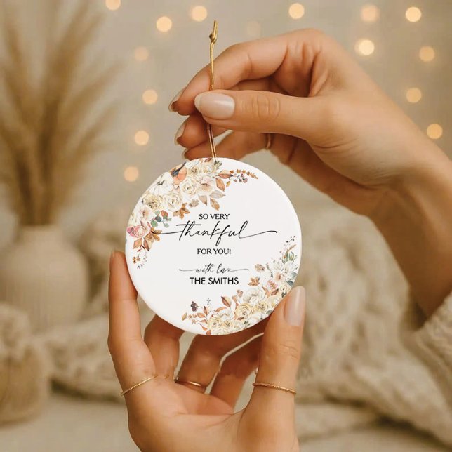 Rustic Pumpkins Thanksgiving Dinner Ornament  (Skapare uppladdad)