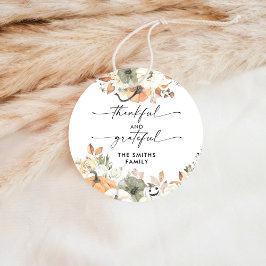 Rustic Pumpkins Thanksgiving Dinner Sticker Runt Klistermärke