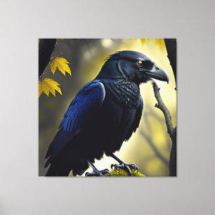 Rustic Raven - Natures Guardian Canvastryck