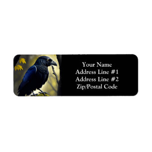 Rustic Raven - Natures Guardian Returadress Etikett