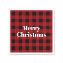 Rustic Red and Black Buffalo Play God jul