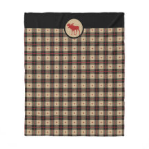 Rustic Red Black Buffalo Play Mönster Moose