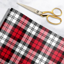 Rustic Red Black och White Tartan Play Helgdag