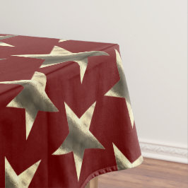 Rustic Red Brown Stars Mönster juljul
