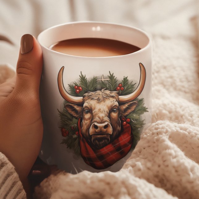 Rustic Red Buffalo Play Farmhouse Kaffemugg (Skapare uppladdad)