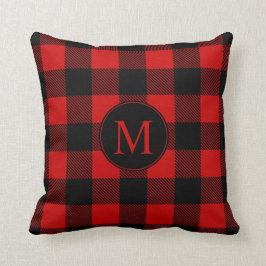 Rustic Red Buffalo Play med Monogram Kudde