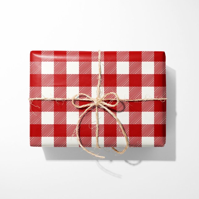 Rustic Red Buffalo Play Presentpapper (Skapare uppladdad)