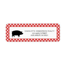 Rustic Red Checker Farm Gris Party