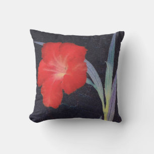 Rustic Red Flower-profil Kudde