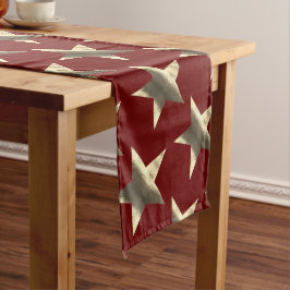 Rustic Red Guld Brown Stars Mönster jul