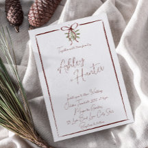 Rustic Red Hand plockade Bow Winter Wedding