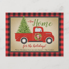 Rustic Red jul Lastbil Buffalo Play Flytta Vykort