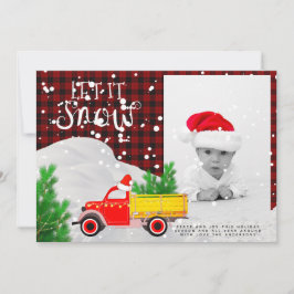 Rustic Red Lastbil PHOTO jul Buffalo Play Kort