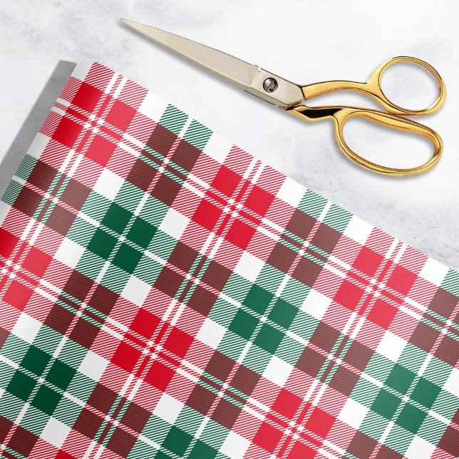 Rustic Red och Grönt Tartan Play Helgdag Presentpapper (Skapare uppladdad)